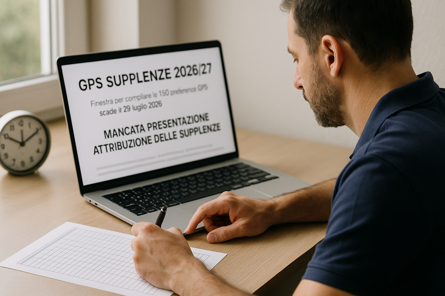 GPS e supplenze 2026/27: scadenza 29 luglio per le 150 preferenze, cosa succede se non presenti