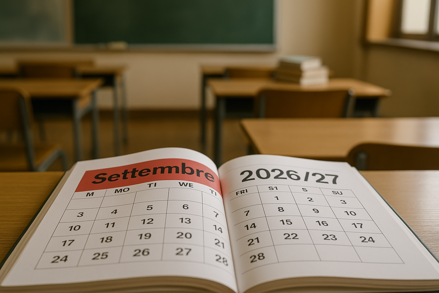 Calendario scolastico 2026/27: quando inizia la scuola a settembre, date per regione
