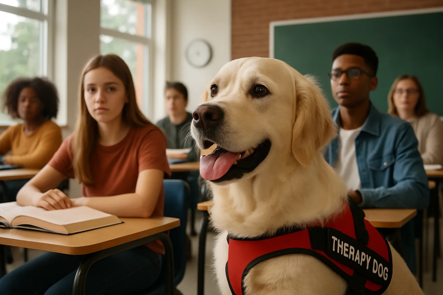 Traumi da violenza a scuola: come i cani da terapia aiutano studenti e insegnanti